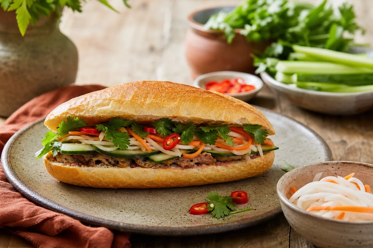 Banh mi maison : la baguette, les pickles et l'ordre de montage qui font tout
