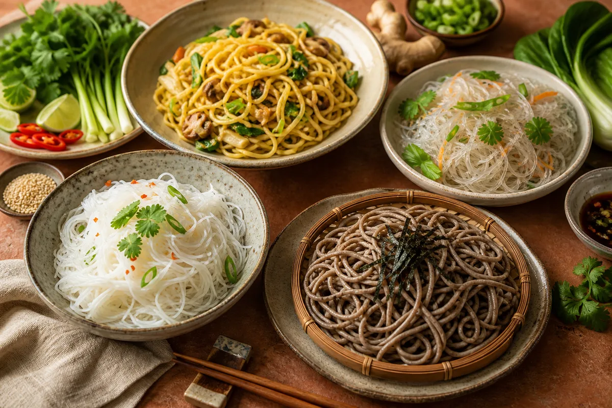 Nouilles asiatiques : le guide des quatre grandes familles
