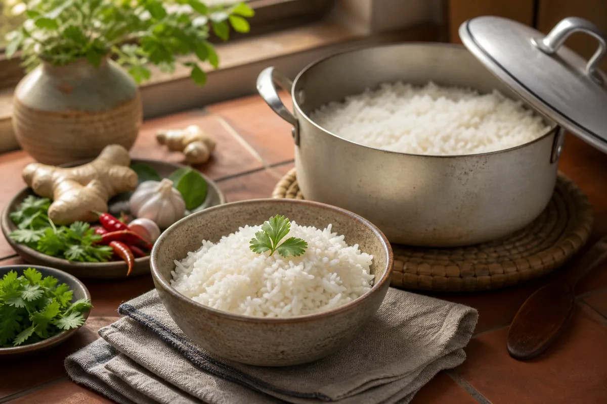 Riz au jasmin : la cuisson parfaite sans cuiseur, à la casserole